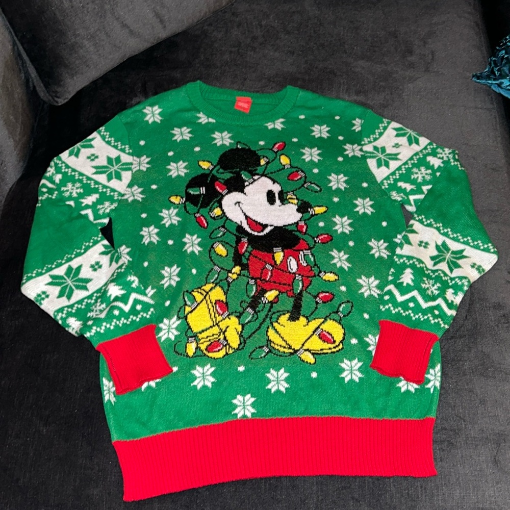 Disney Mickey Christmas Sweater - Adult Size L